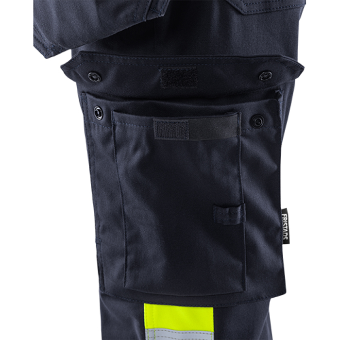 Flamestat hantverkarbyxa stretch 2171 ATHF klass 1, dam Storlek: C50, Gul/Marinblå