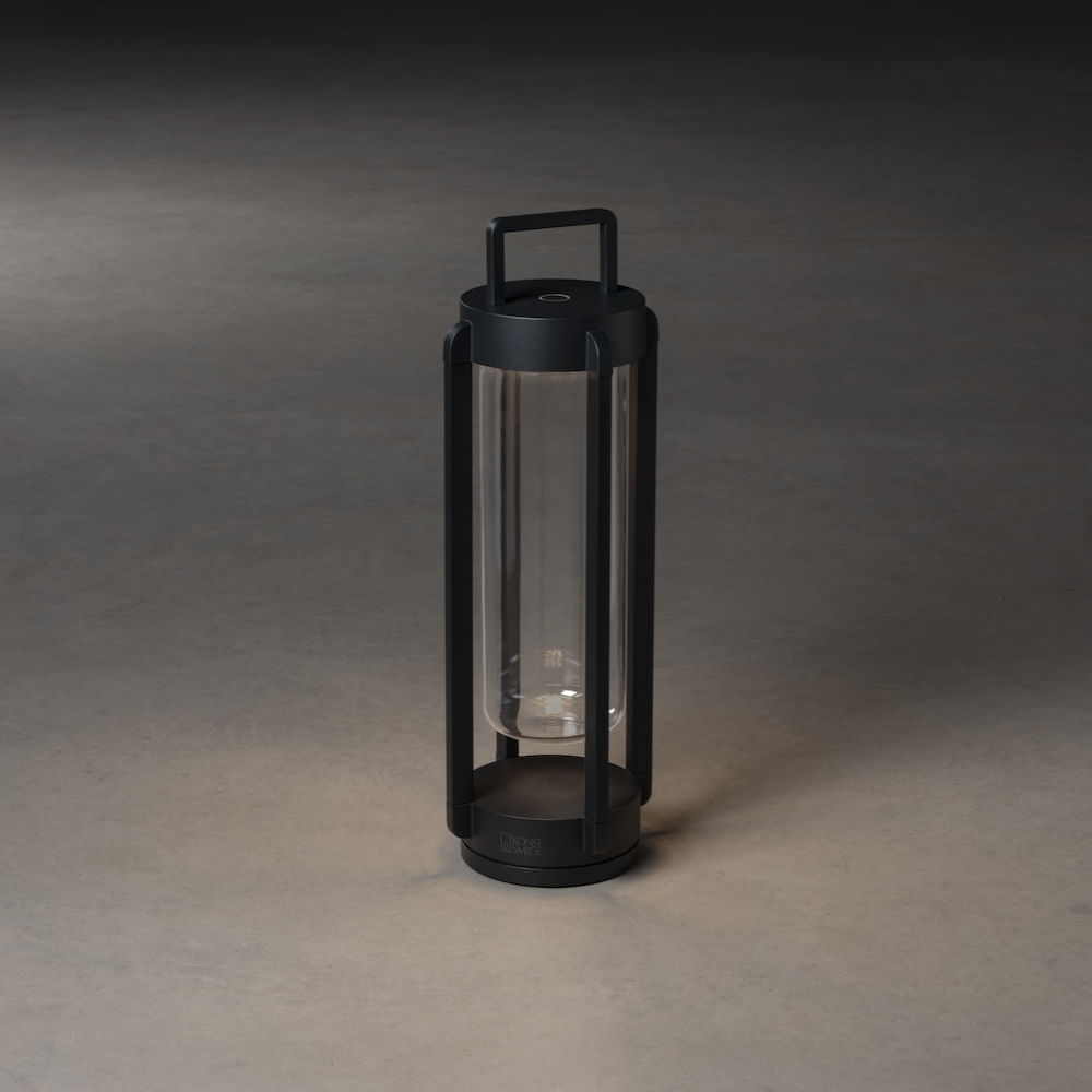 Lanterna Gnosjö Konstsmide Otranto Svart USB 44 cm