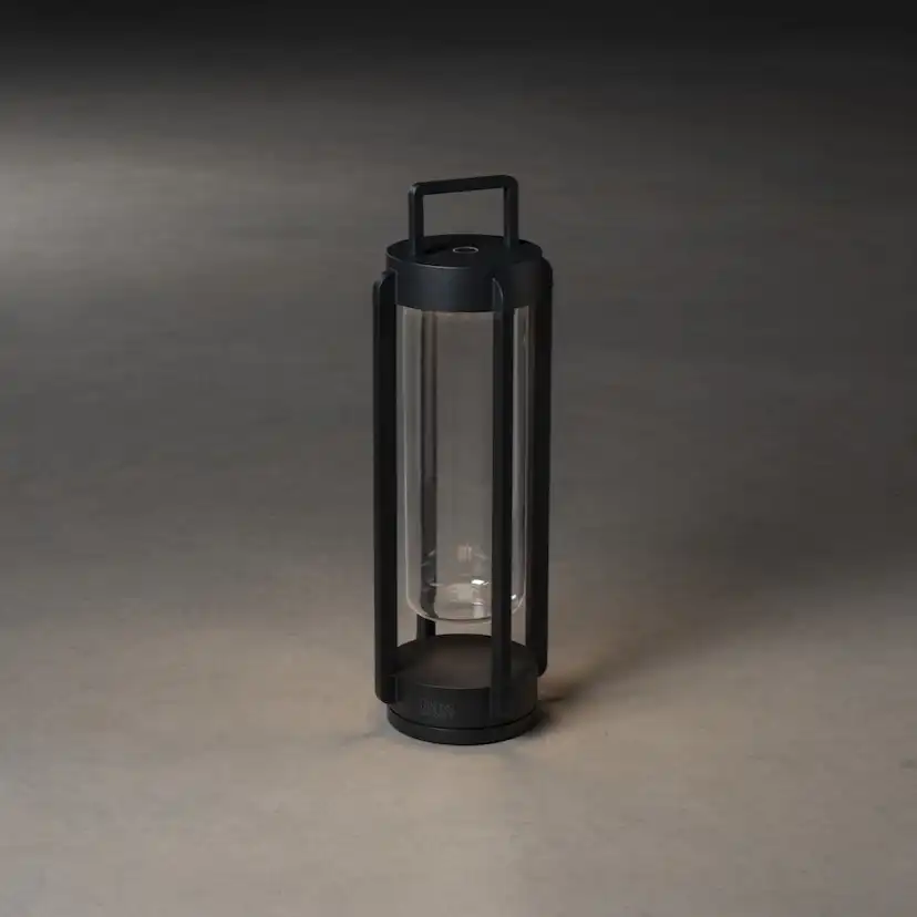 Lanterna Gnosjö Konstsmide Otranto Svart USB 44 cm