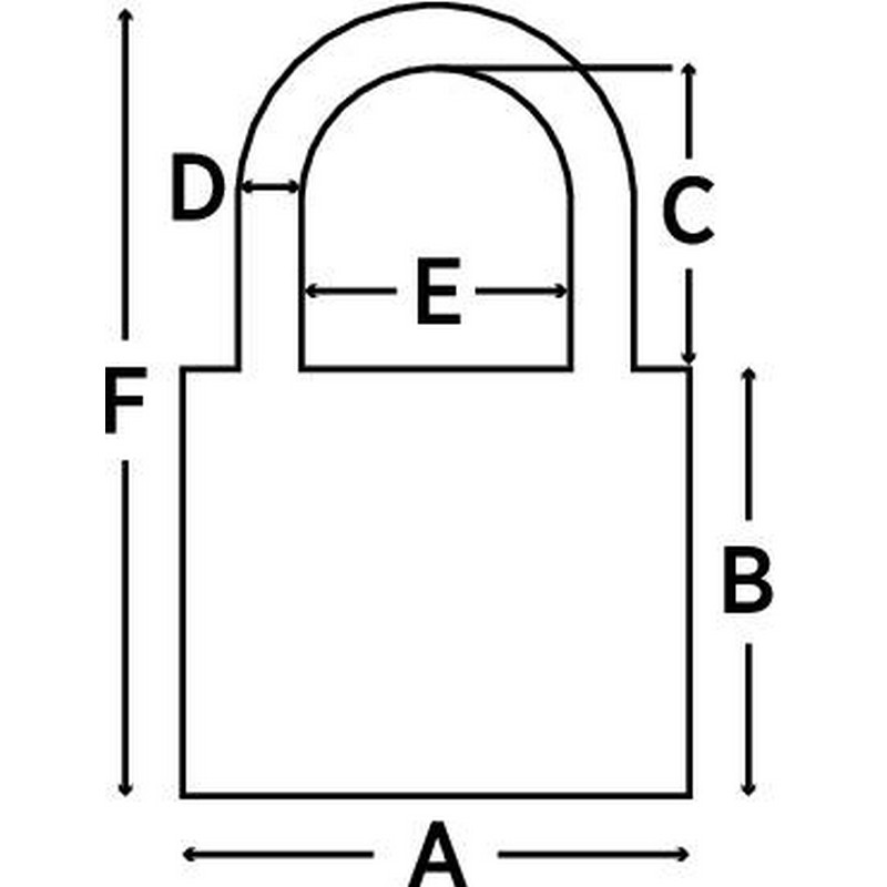 Hänglås Millers Aluminium