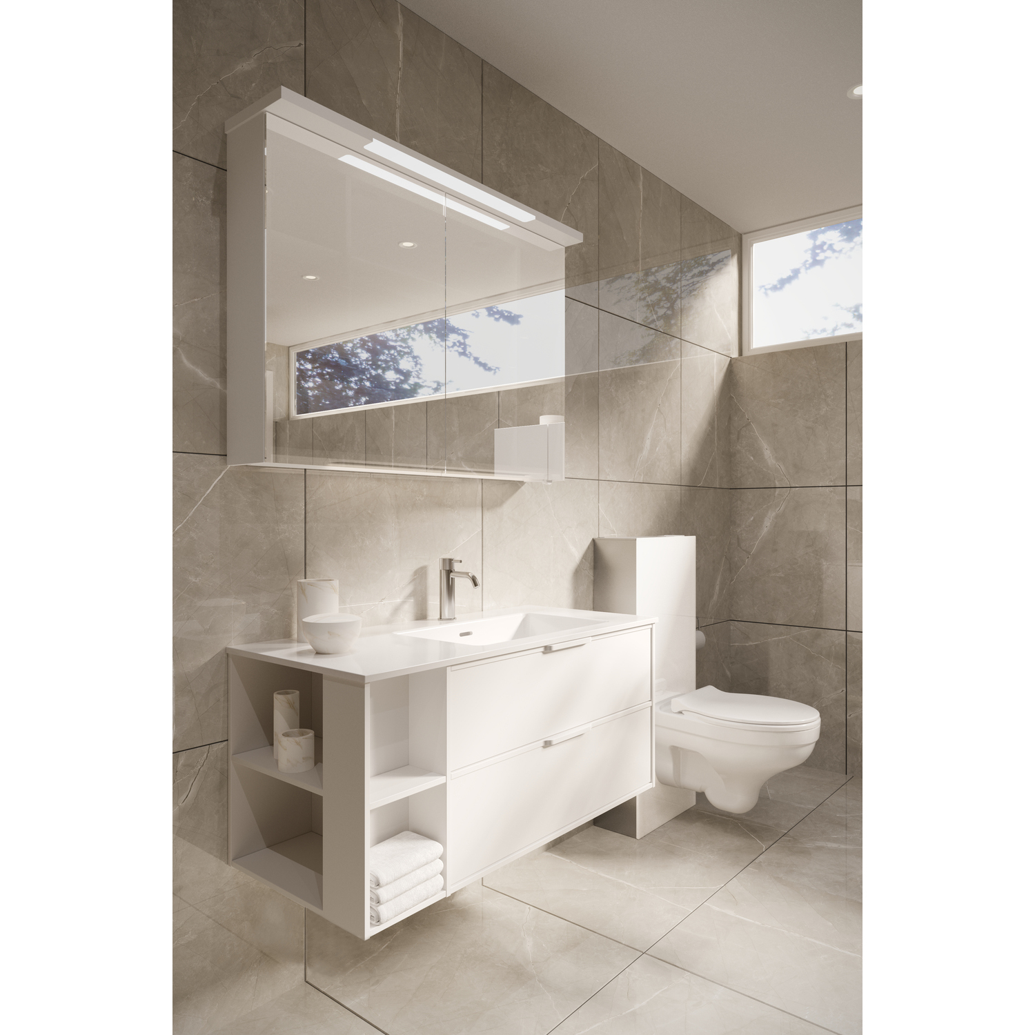 WC-Fixtur Svedbergs Glasbox 120 mm