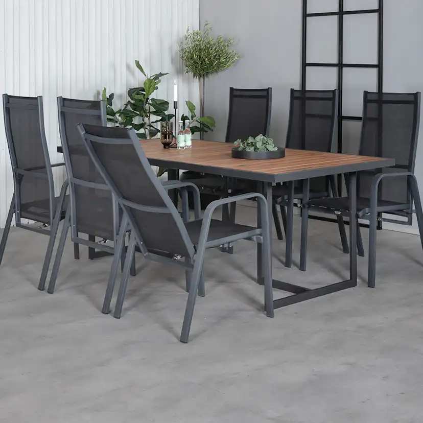 Matgrupp Venture Home King med 6 Curz Matstolar