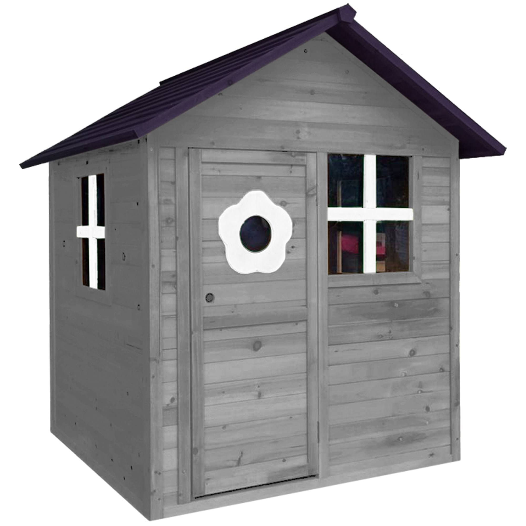 Lekstuga Nordic Play Grå/Svart 158x148x132 Cm