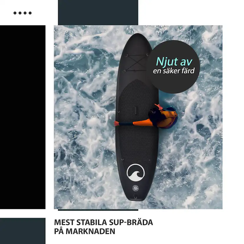 DEEP SEA SUP-BOARD SET PRO 300CM
BLACK Svart
