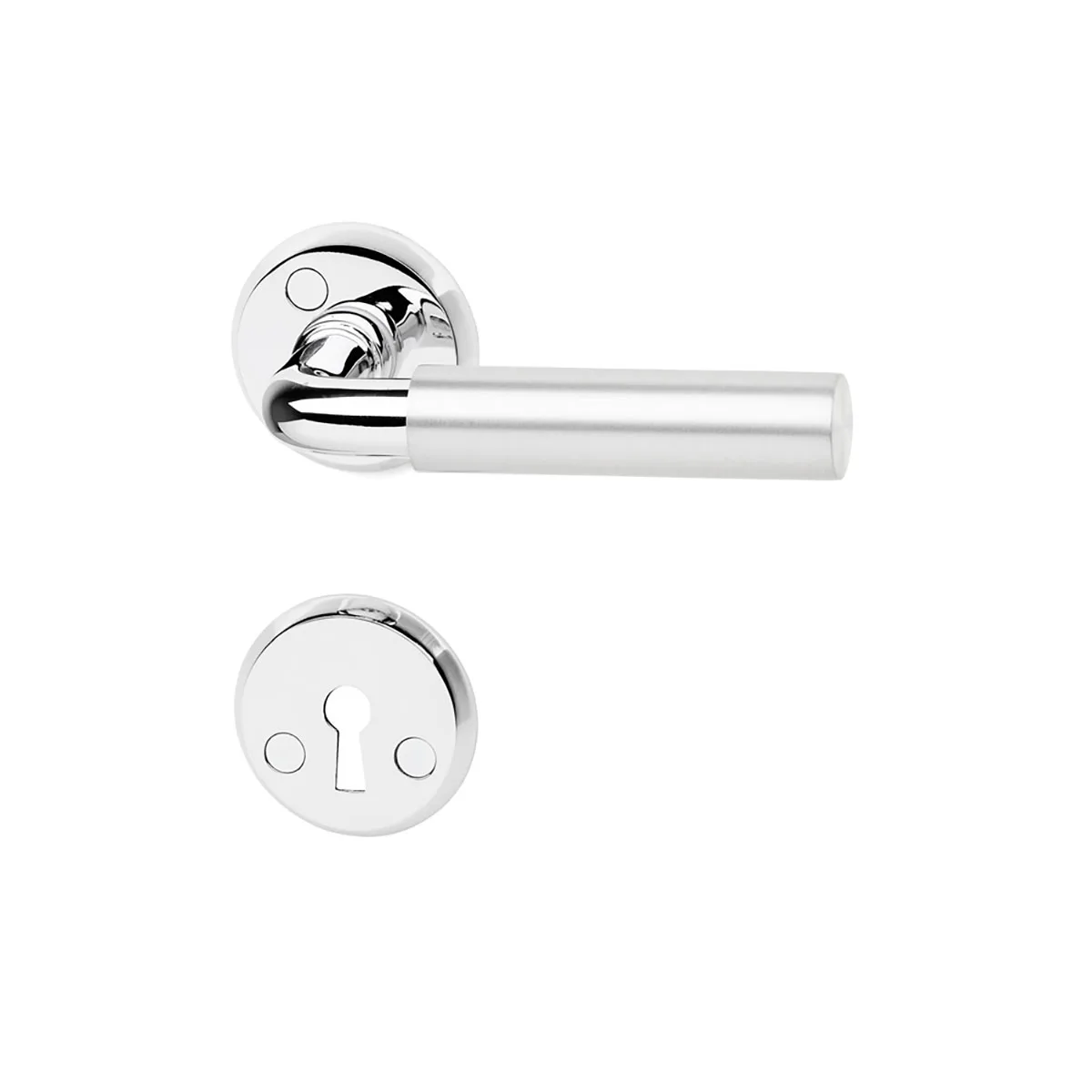Innerdörrhandtag Habo A387 Aluminium/Krom