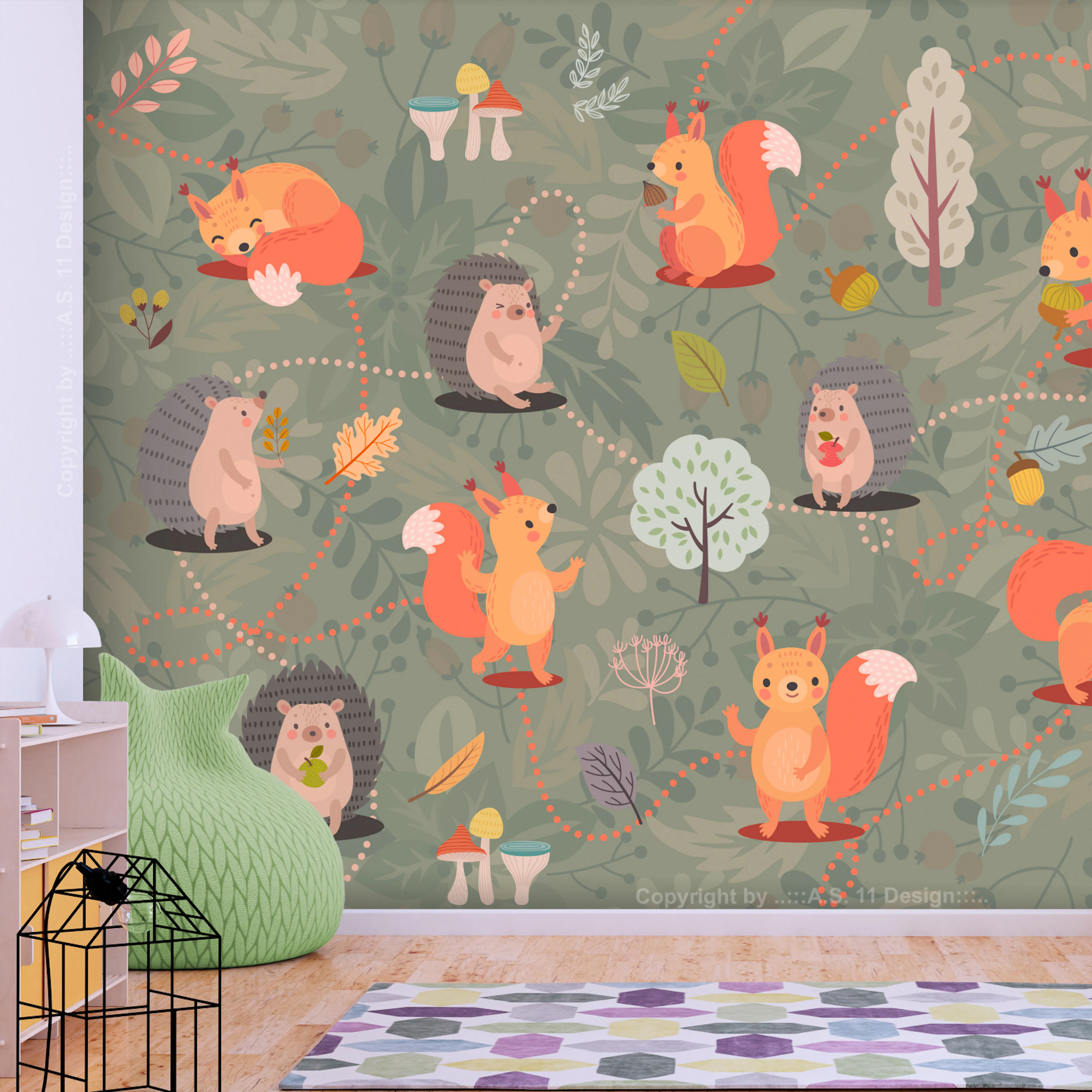 Fototapet - Friends of the Forest 450x315 450x315 cm