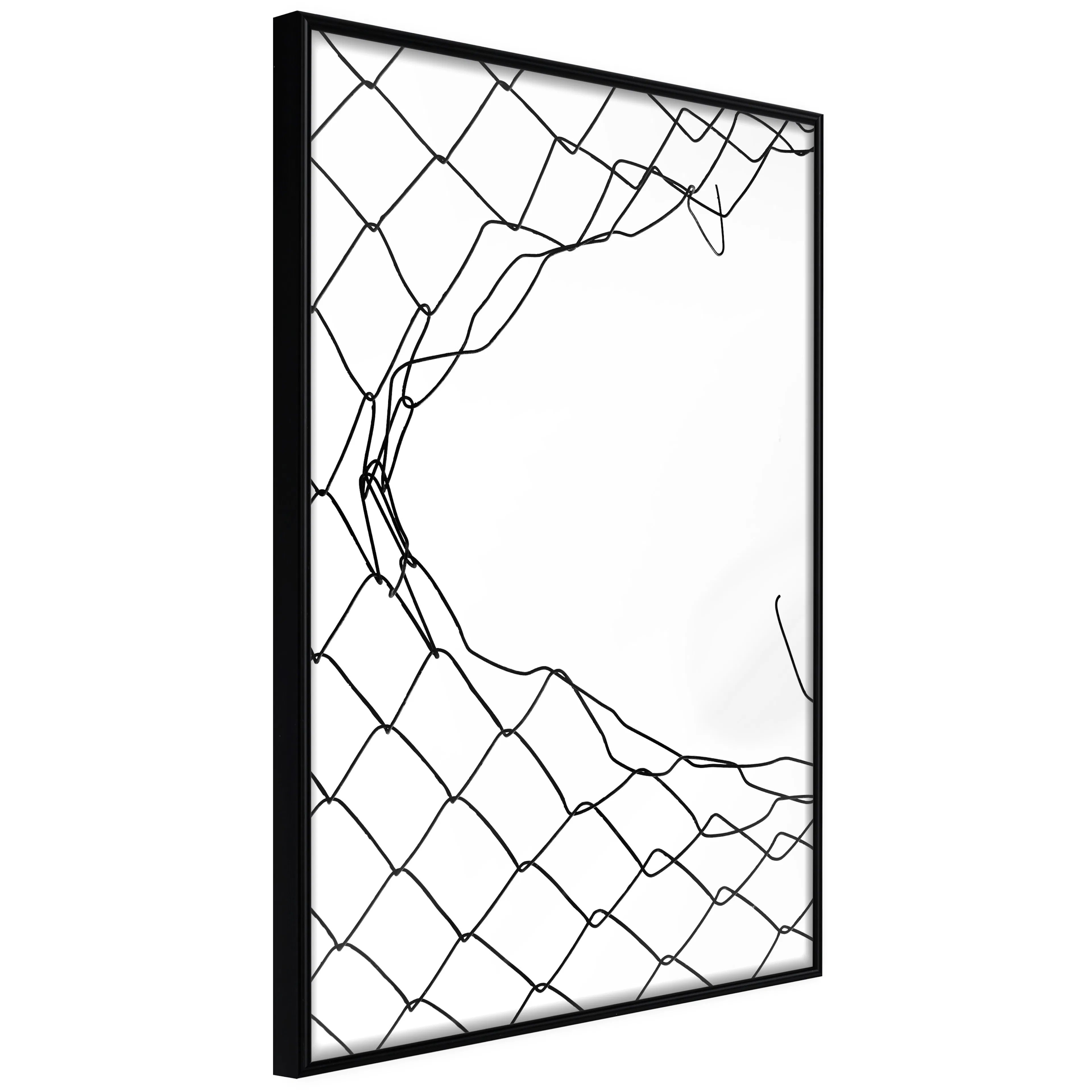 Affisch - Torn Net [Poster] 40x60 Svart ram, 40x60 cm