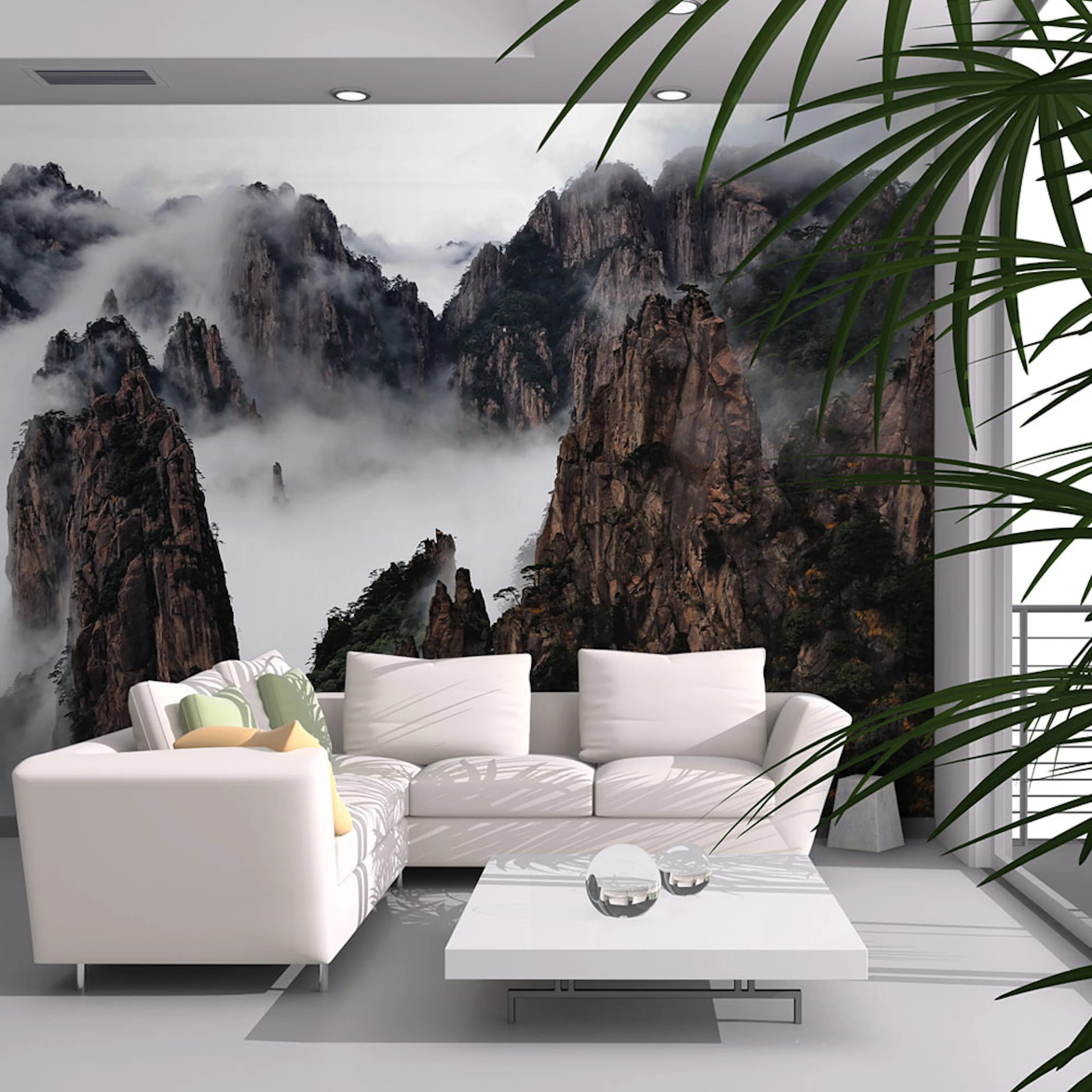 Fototapet Arkiio Hav Av Moln I Huangshan Mountain, Kina