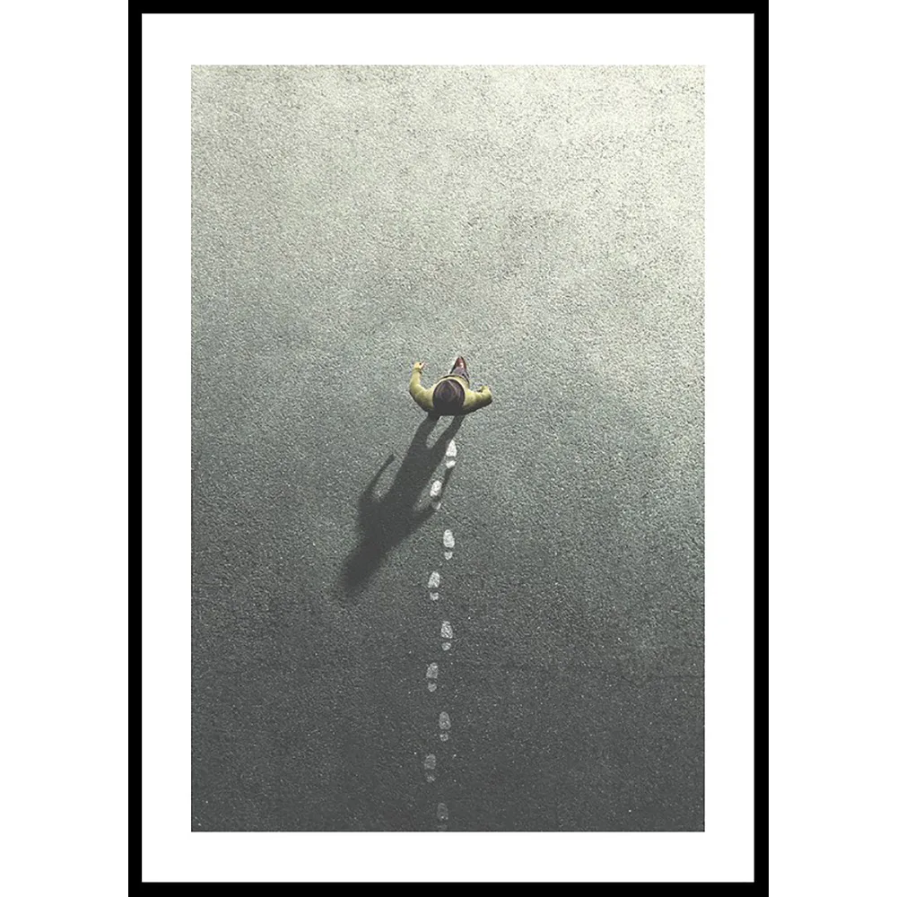 Poster Gallerix Walking Leaving Footsteps