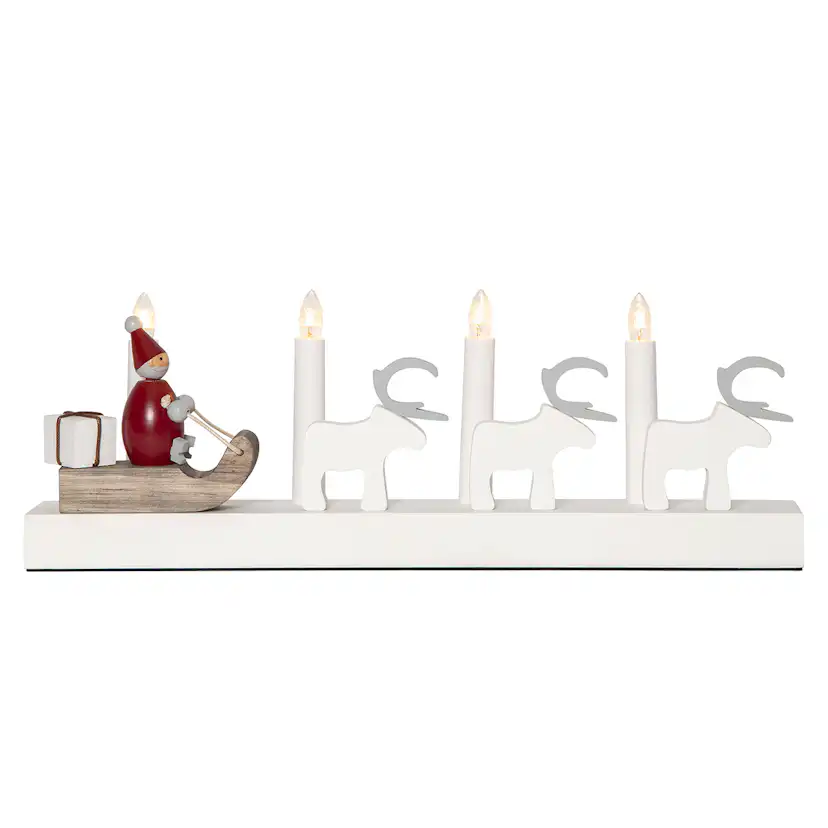 Adventsljusstake Star Trading Rudolf 4st Lampor