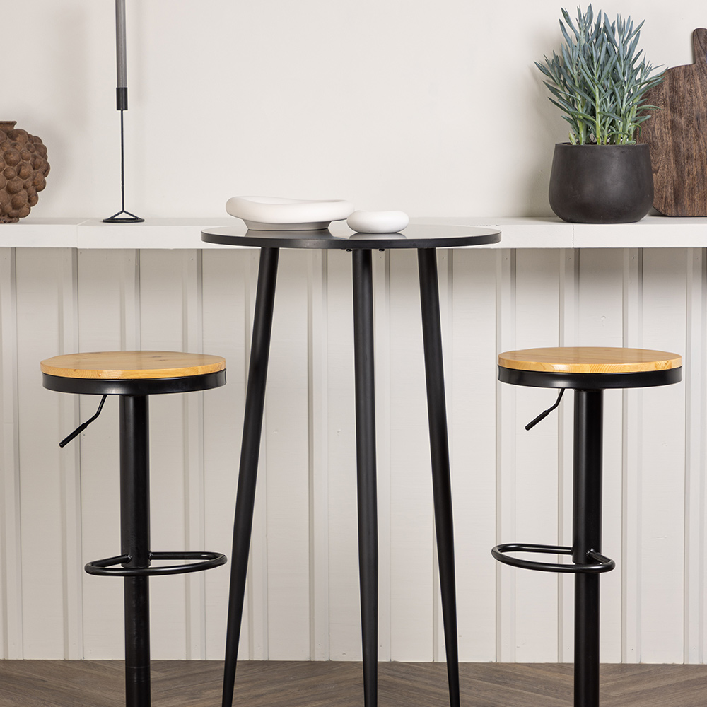 Matgrupp Venture Home Plaza Ø60 cm med 2 st Conway stolar