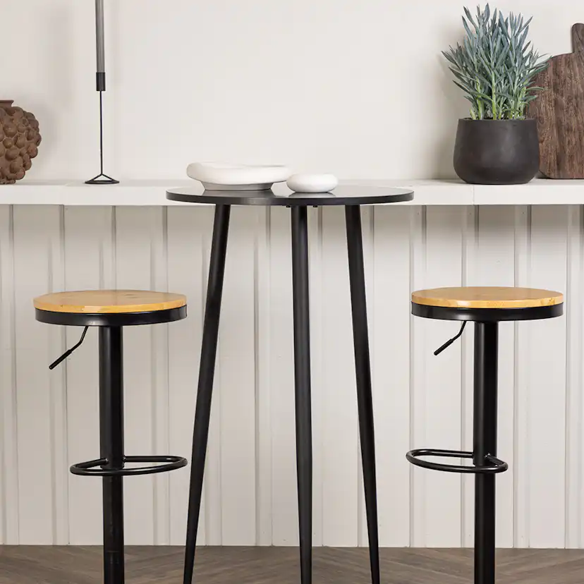 Matgrupp Venture Home Plaza Ø60 cm med 2 st Conway stolar