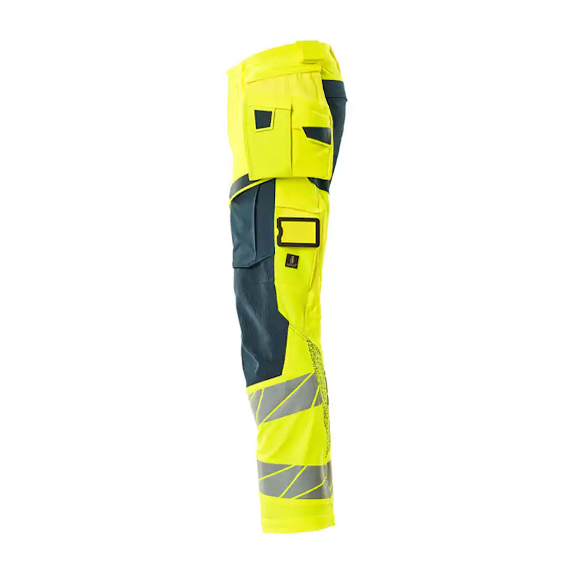 Mascot ACCELERATE SAFE Byxor med hängfickor 19031-711-1744 Storlek: 76C48, Färg: Hi-vis Gul/mörk Petroleum