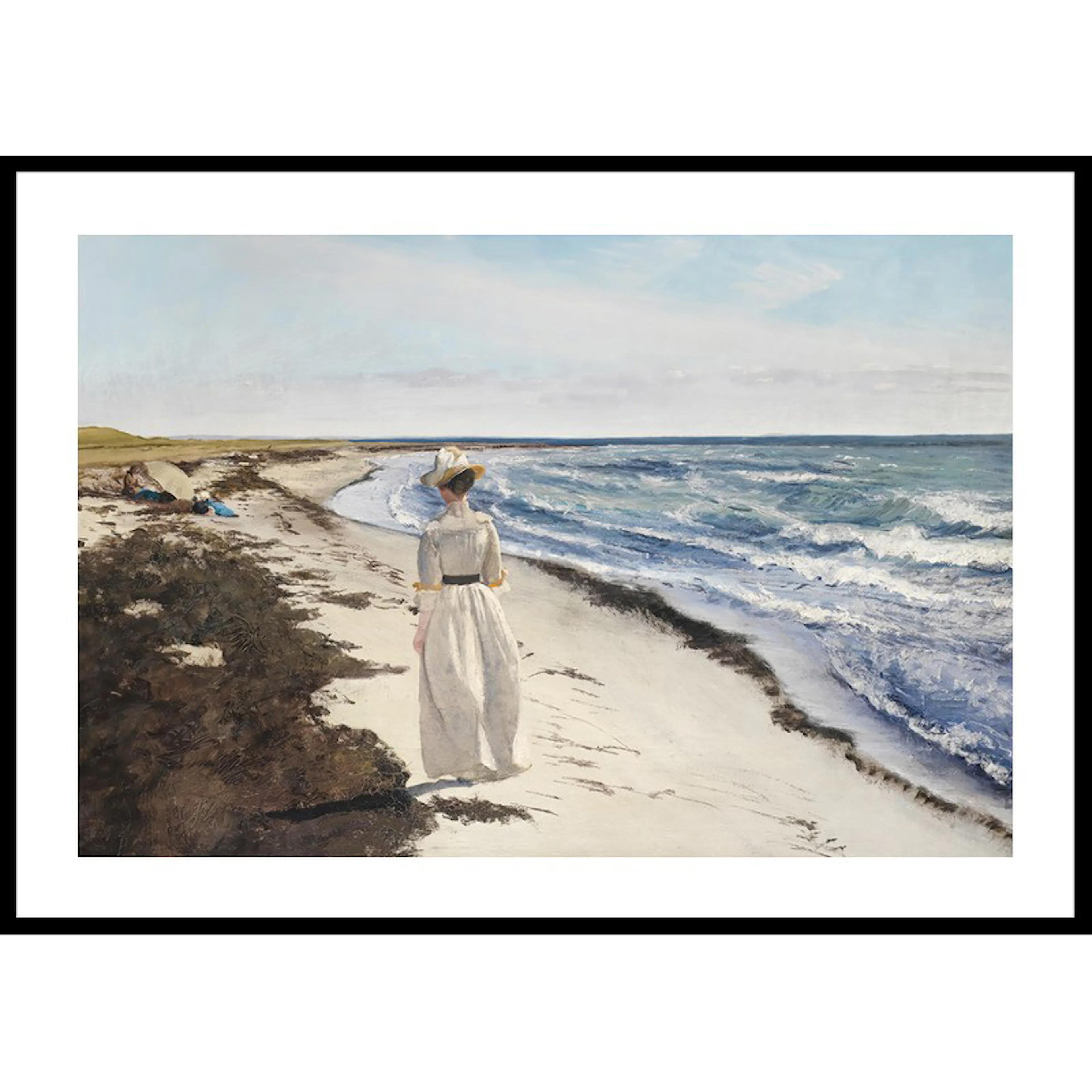 Dame Ved Karrebæksminde Strand By Laurits Andersen Ring 30x4 30x40 cm