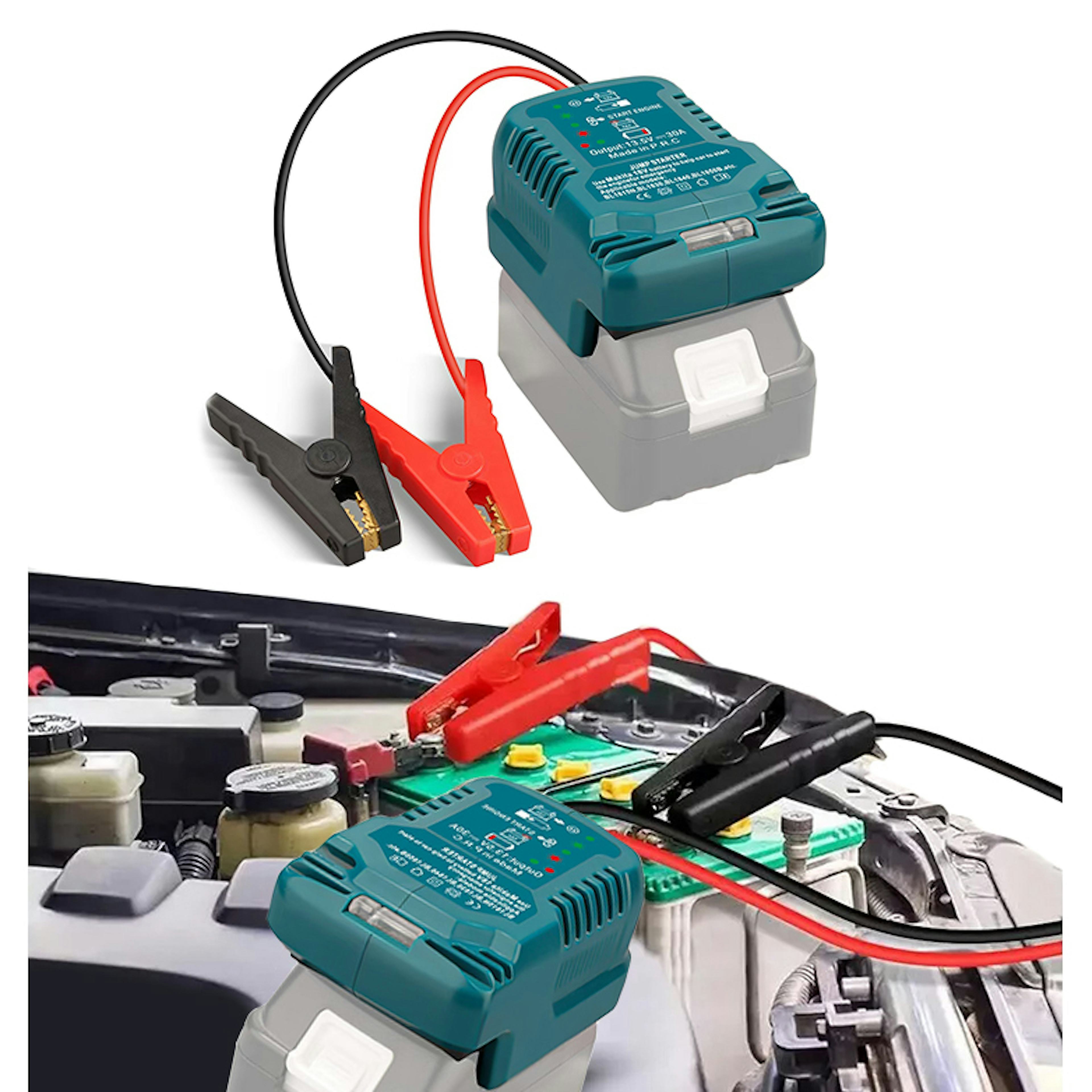 Booster Japcell Nödladdare för Startbatteri 12V med Makita 18V Kompatibilitet