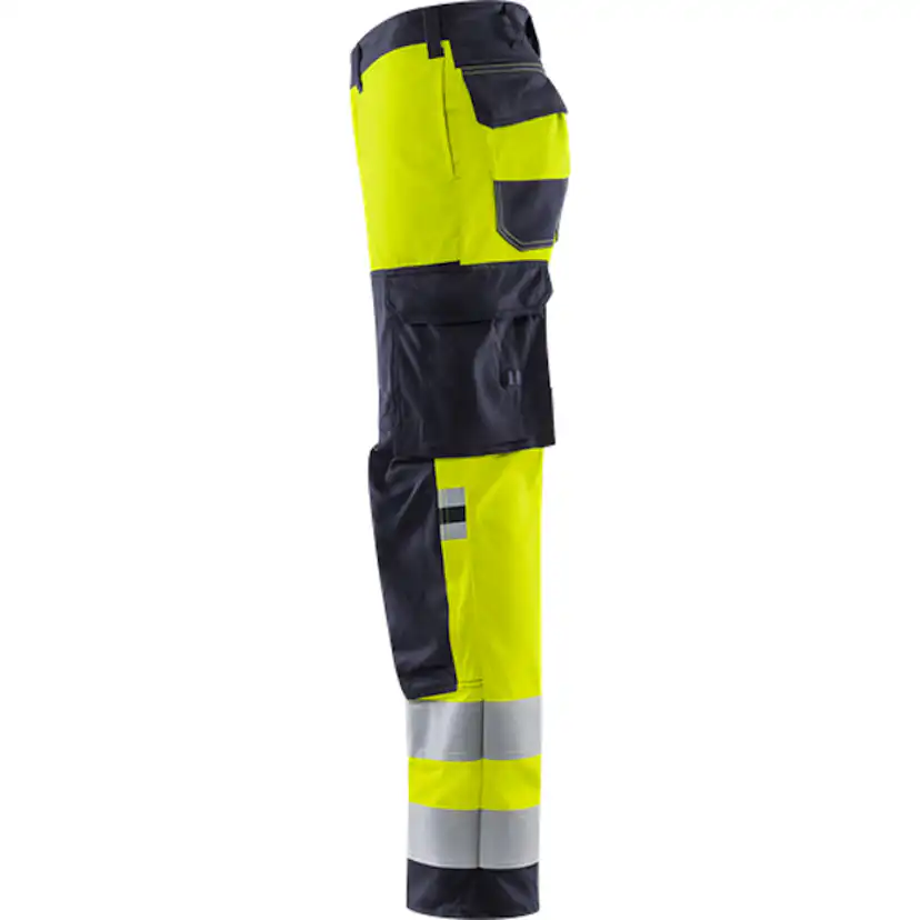 Flamestat byxa stretch 2161 ATHF, kl 2 Storlek: C50, Gul/Marinblå