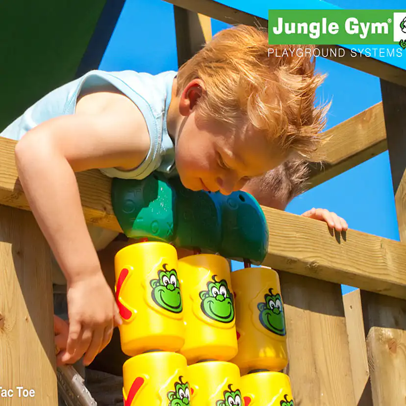 Luffarschack Jungle Gym Tic Tac Toe Tre i Rad för Barn