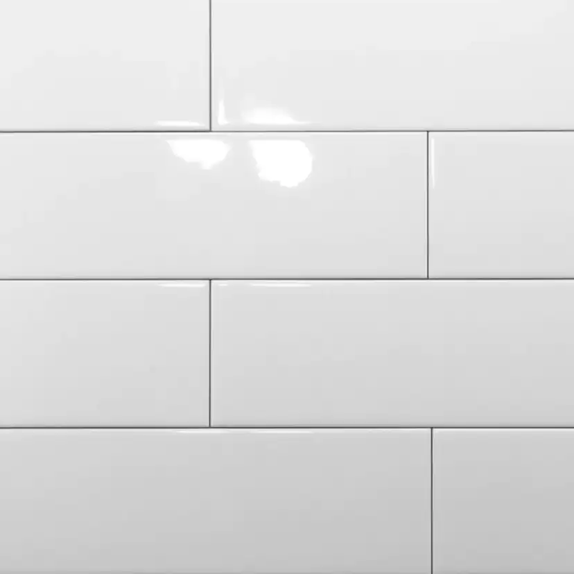 Kakel Tenfors Vit Blank 10x30 cm