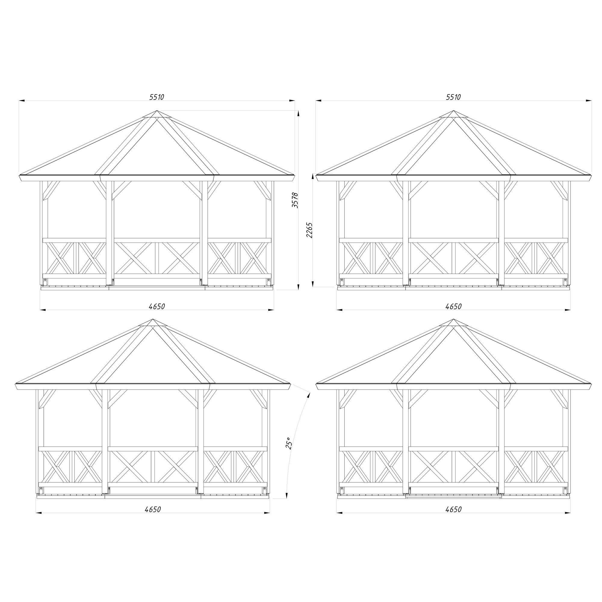 Betty 18,0 m2 Grå dippad