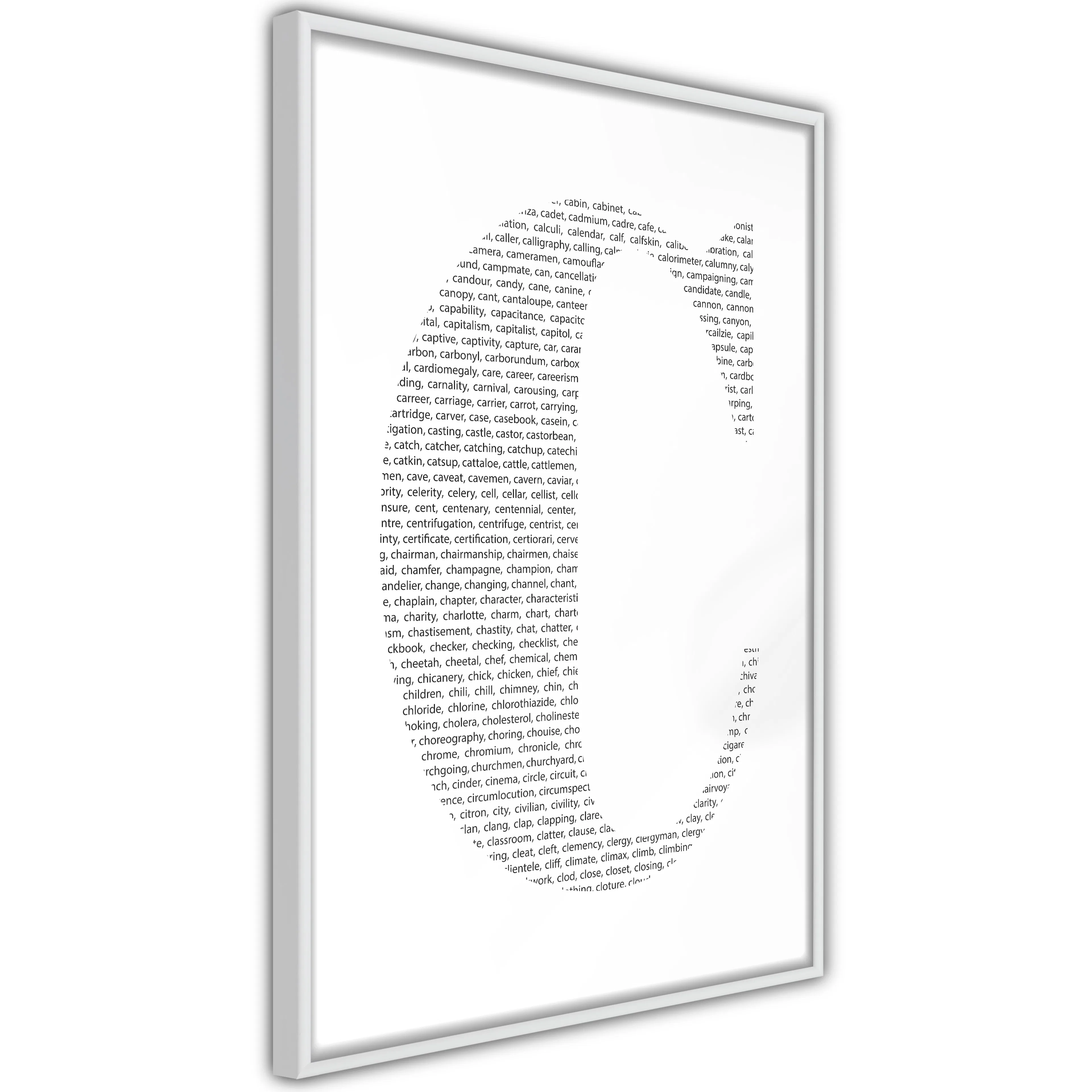 Poster Artgeist Affisch Letter C