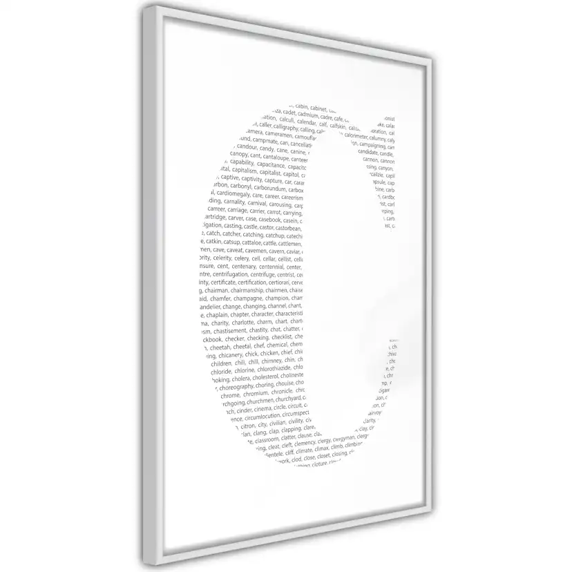 Poster Artgeist Affisch Letter C