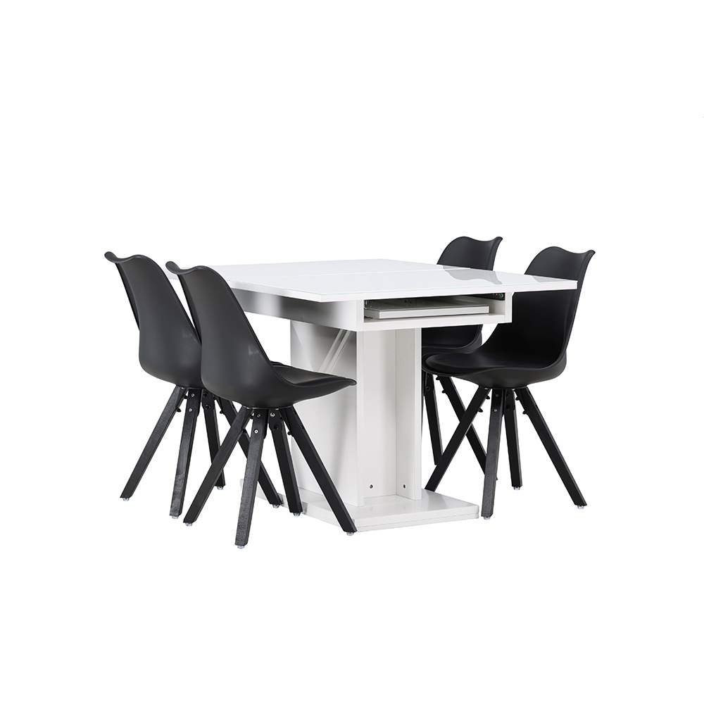 Matgrupp Venture Home Pluto med 4 Zeno Stolar