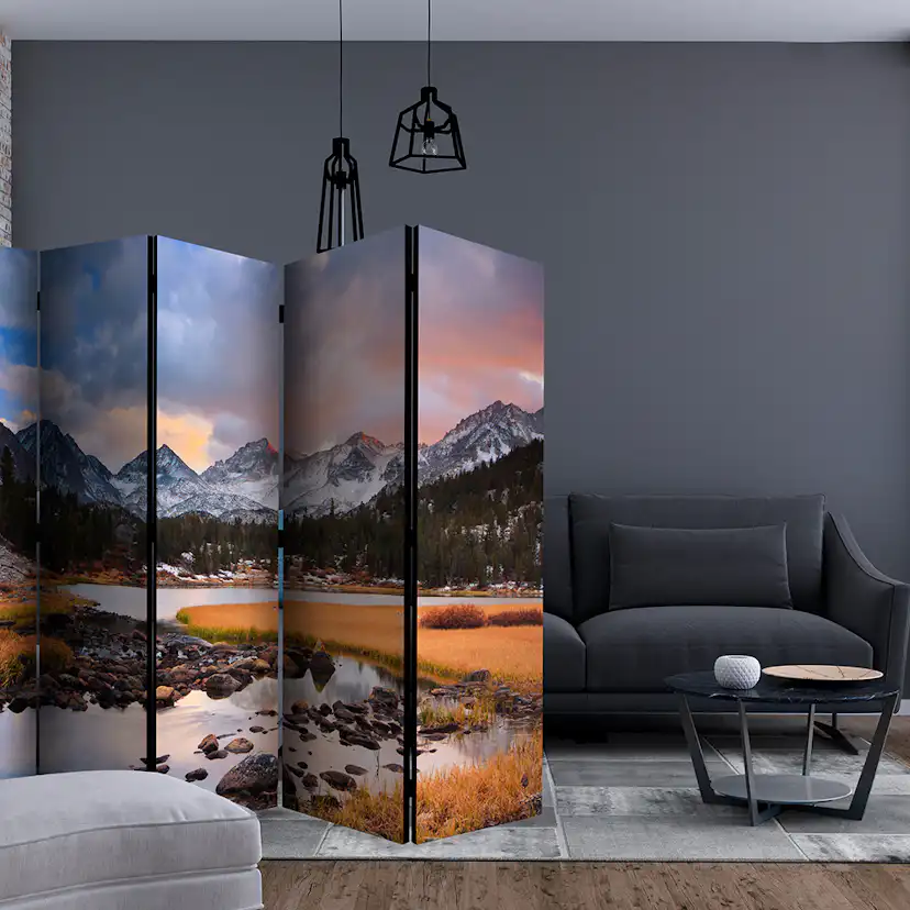 Rumsavdelare Skärmvägg Arkiio Amazing Mountain Landscape II 225x172 cm
