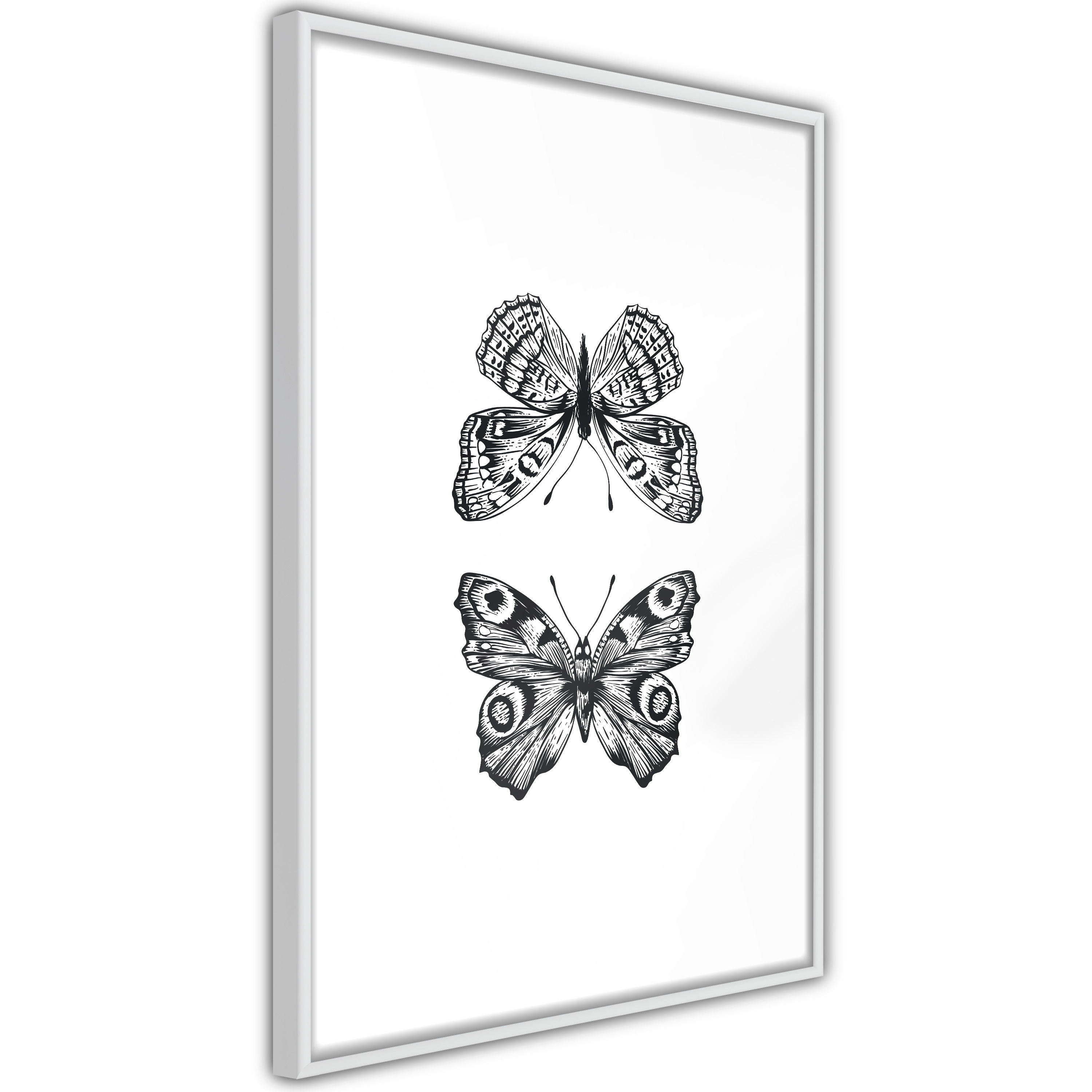 Poster Artgeist Affisch Two Butterflies