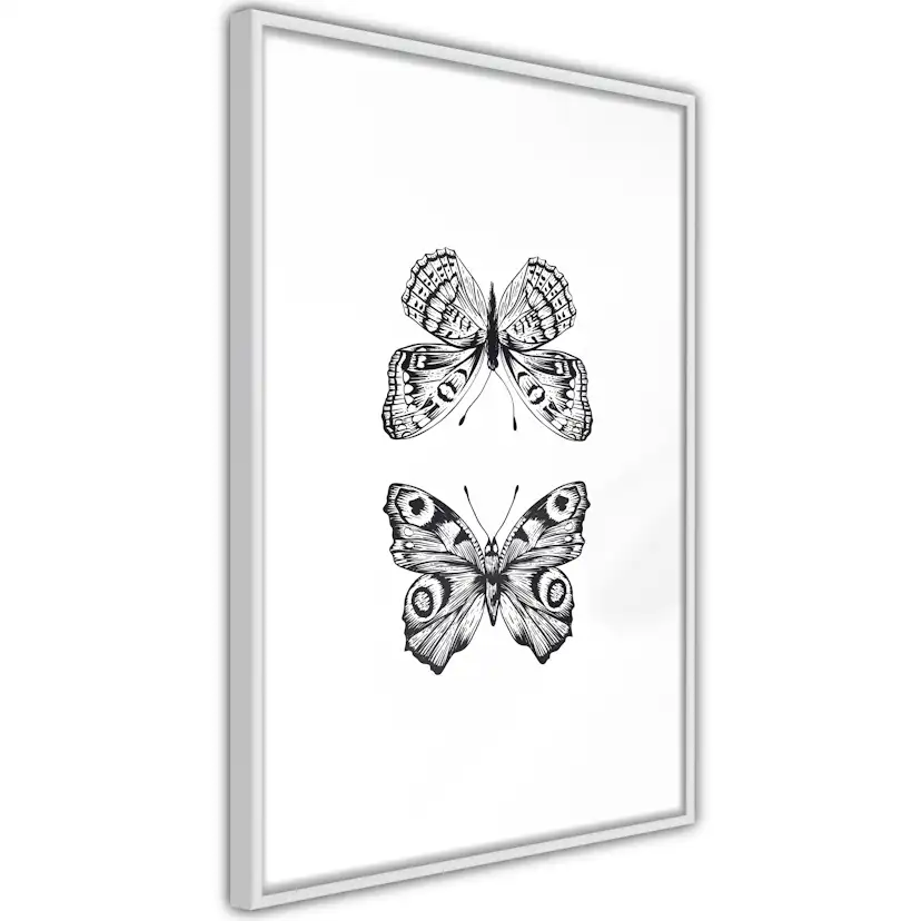 Poster Artgeist Affisch Two Butterflies