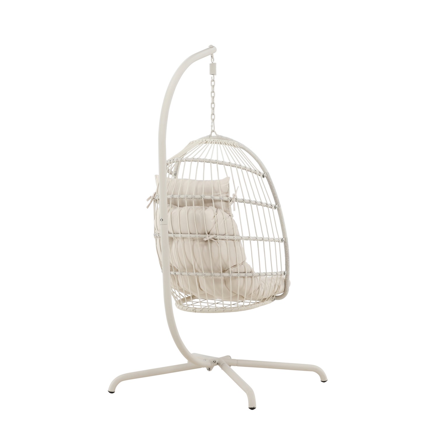 Trezza Haning Chair - Beige / Beige Beige