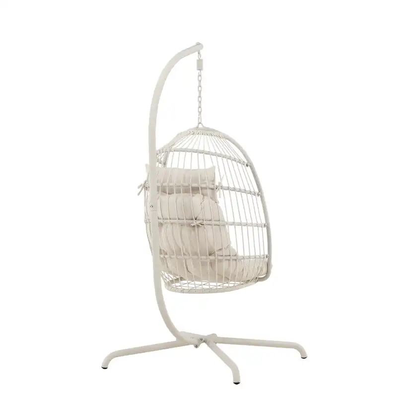 Trezza Haning Chair - Beige / Beige Beige