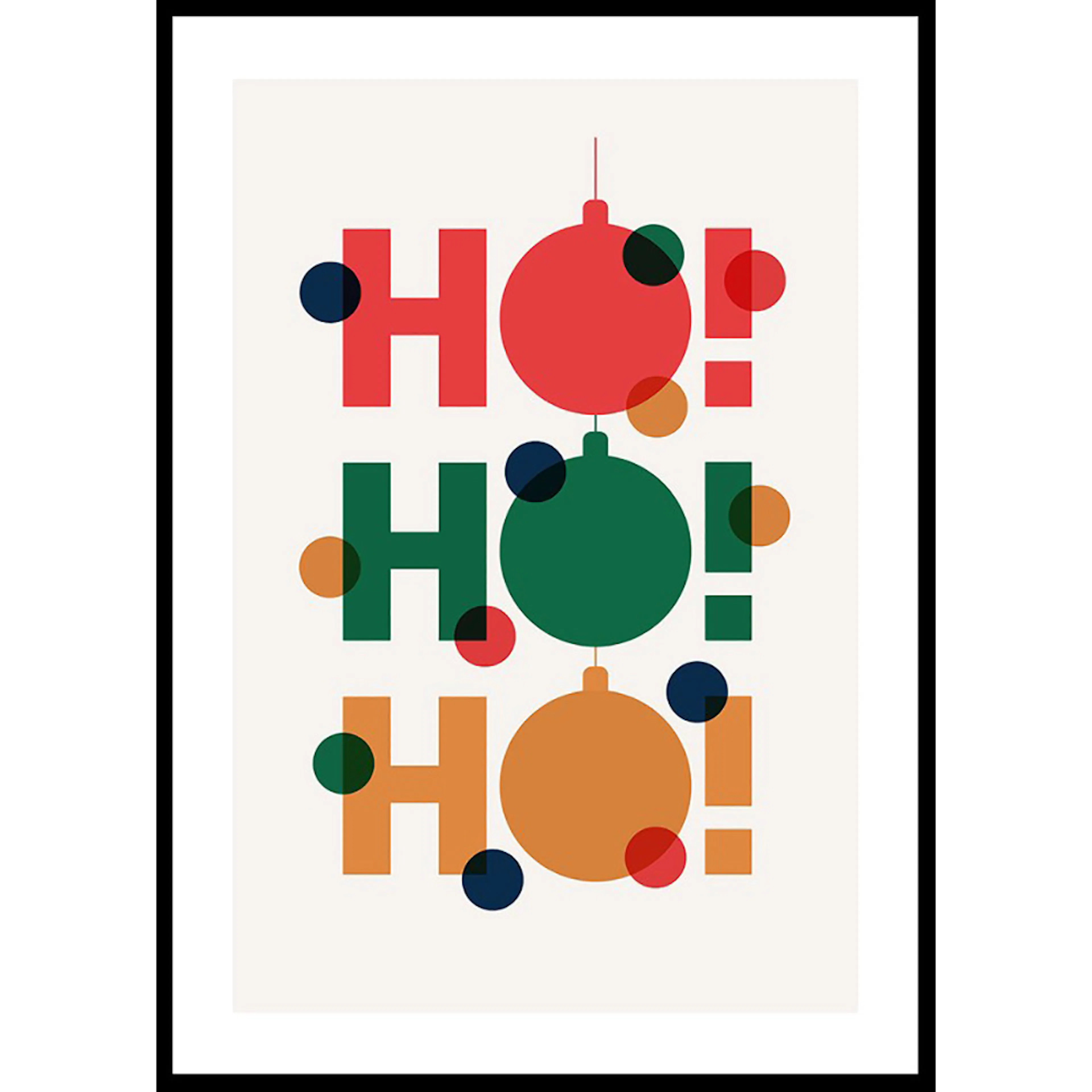 Poster Gallerix Dots Ho Ho Ho