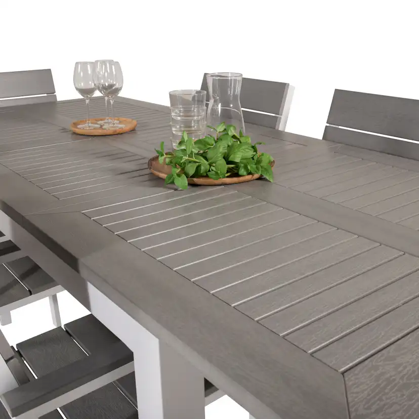 Matgrupp Venture Home Aleyna 152/210 med 6 Lova Matstolar