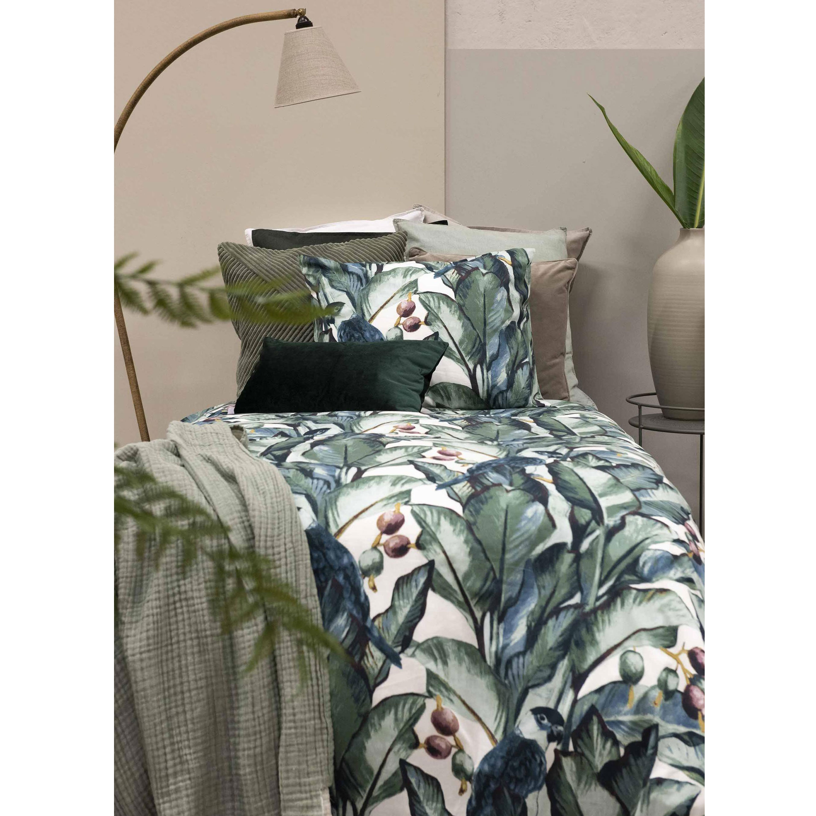 Påslakanset Borganäs of Sweden Djungel Leaves Enkelsäng