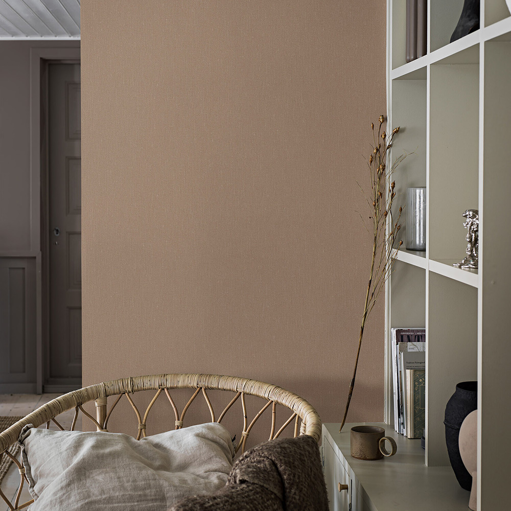 Tapet Boråstapeter Terracotta Linen