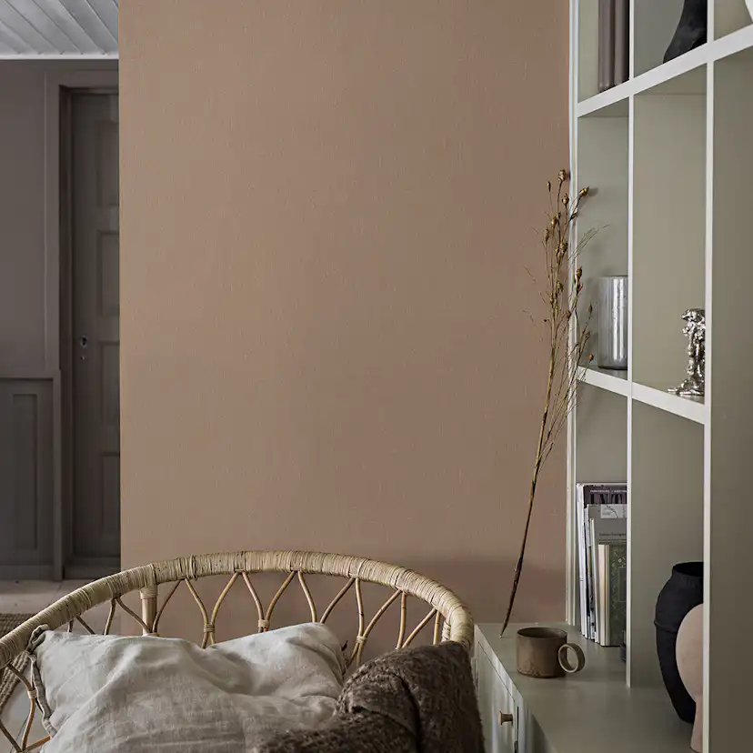 Tapet Boråstapeter Terracotta Linen