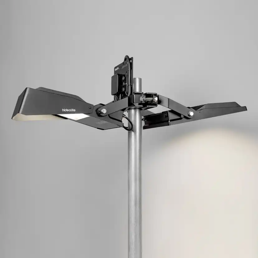 Stolpfäste Hide-a-lite Ø55-90mm Svart