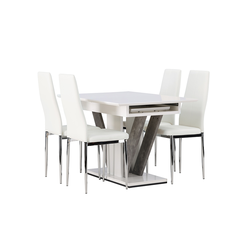 Matgrupp Venture Home Disa med 4 Pastill Stolar