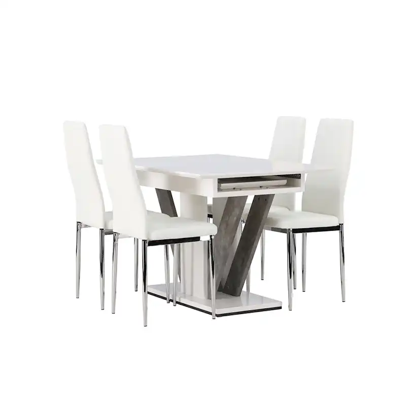 Matgrupp Venture Home Disa med 4 Pastill Stolar