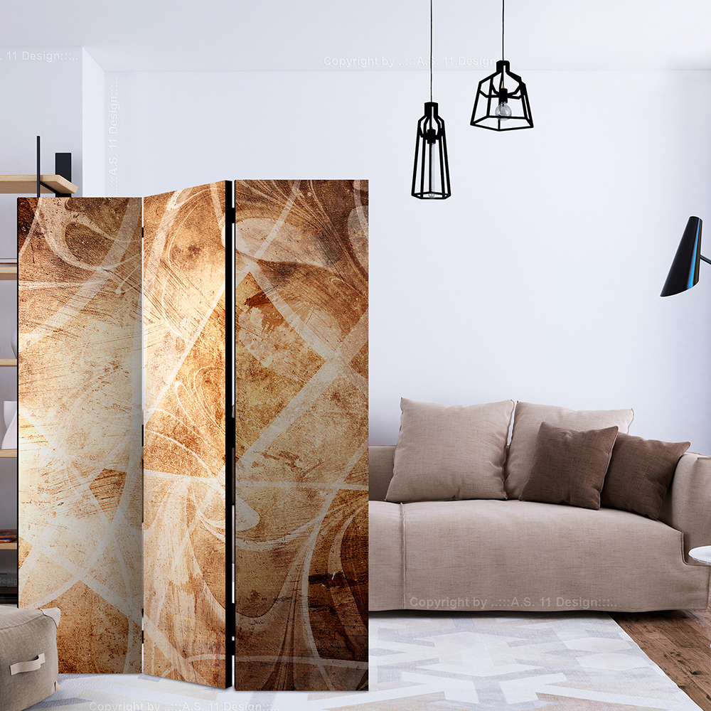 Rumsavdelare Skärmvägg Arkiio Brown Texture 135x172 cm