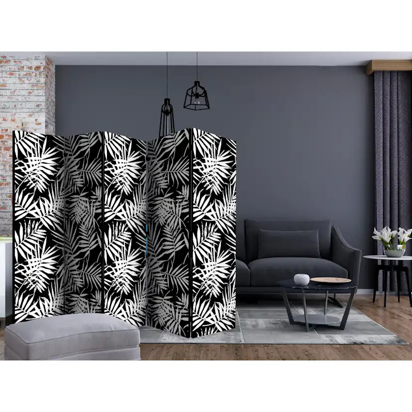 Rumsavdelare Arkiio Black and White Jungle II 225x172 cm