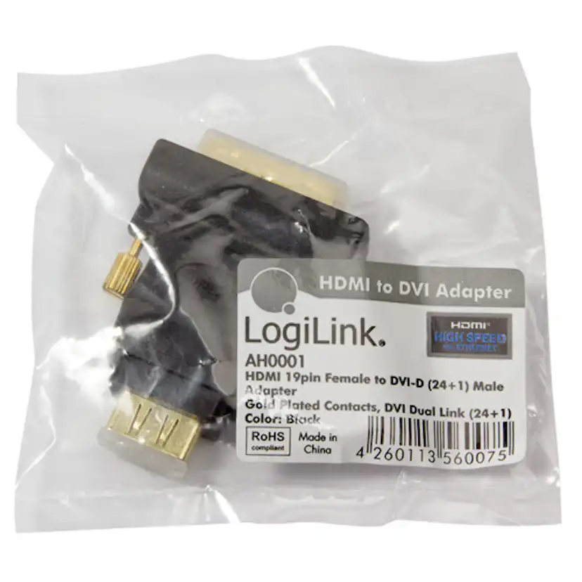 HDMI-hona till DVI-D-hane LogiLink