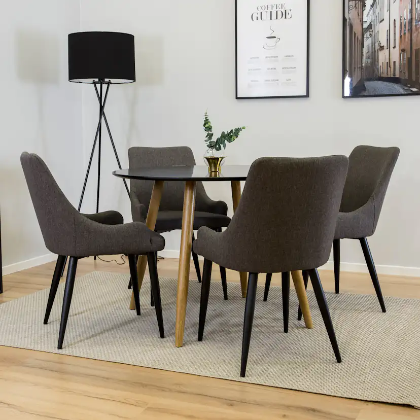 Matgrupp Venture Home Plake Ek med 4 Plake Stolar