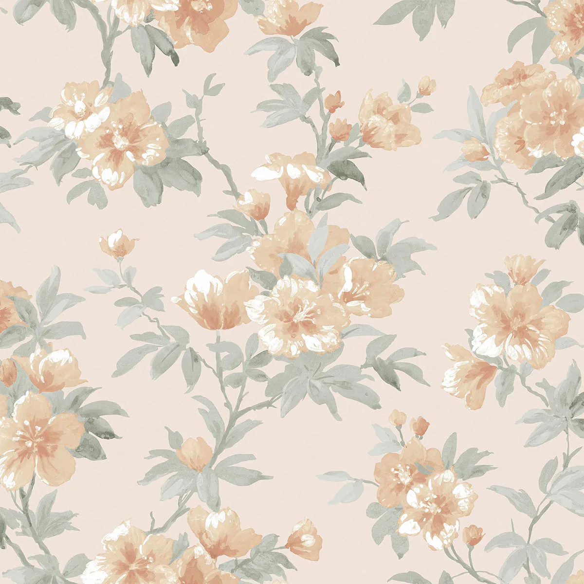 Tapet Laura Ashley Rosamund Orange