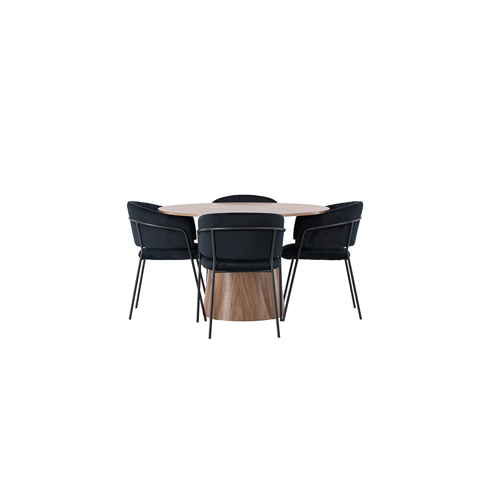 Matgrupp Venture Home Lanzo med 4 Selma Stolar