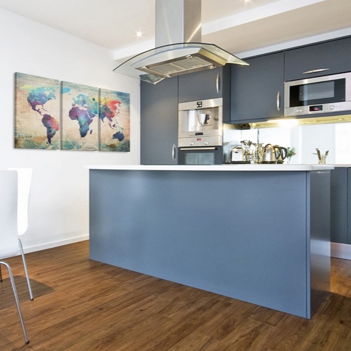 Tavla Arkiio Världen Målade Med Akvarell