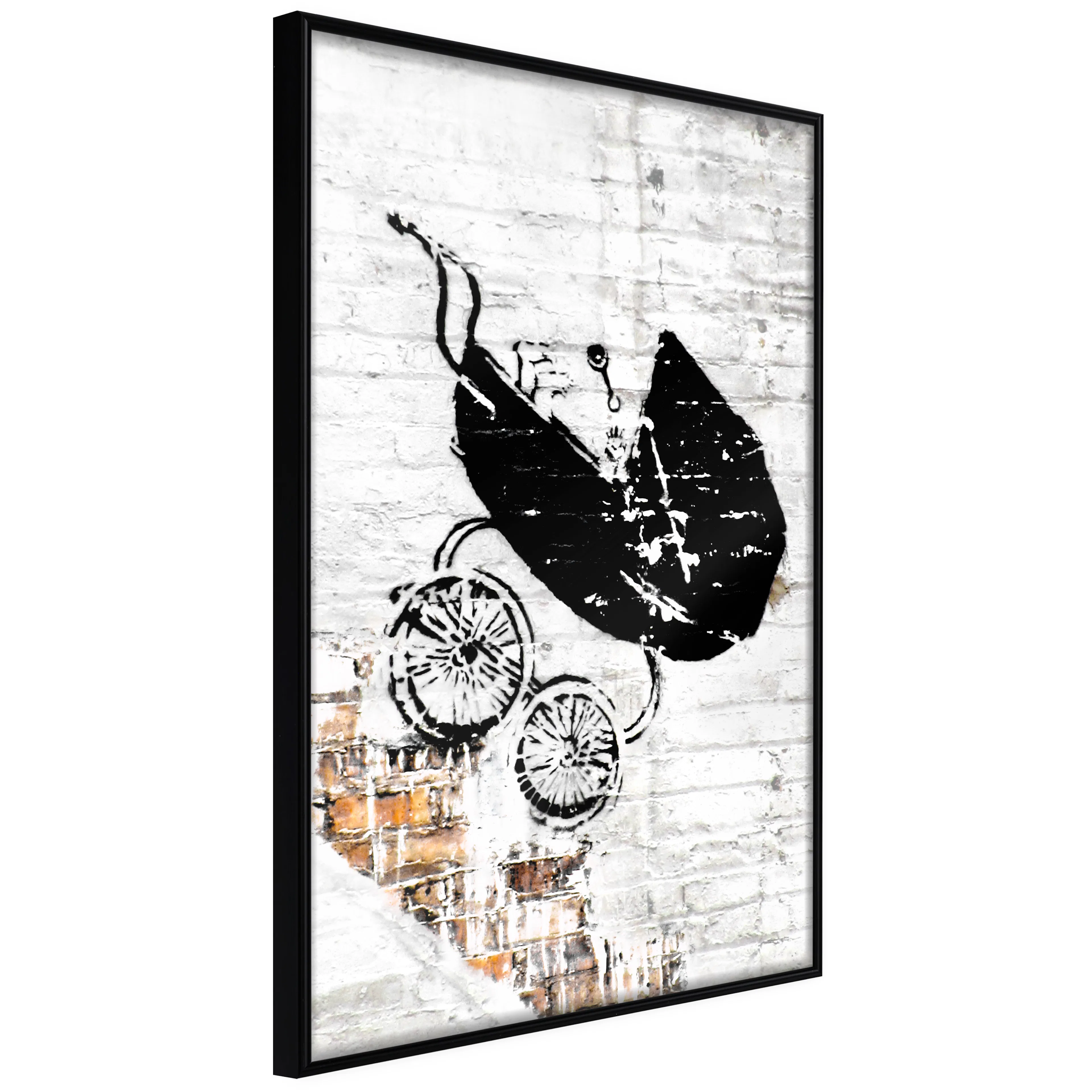 Affisch - Speeding Stroller [Poster] 40x60 Svart ram, 40x60 cm