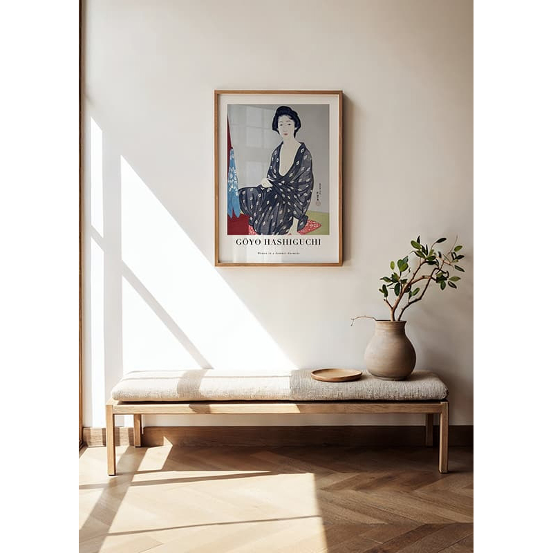 Poster Gallerix Woman In A Summer Garment By Goyo Hashiguchi