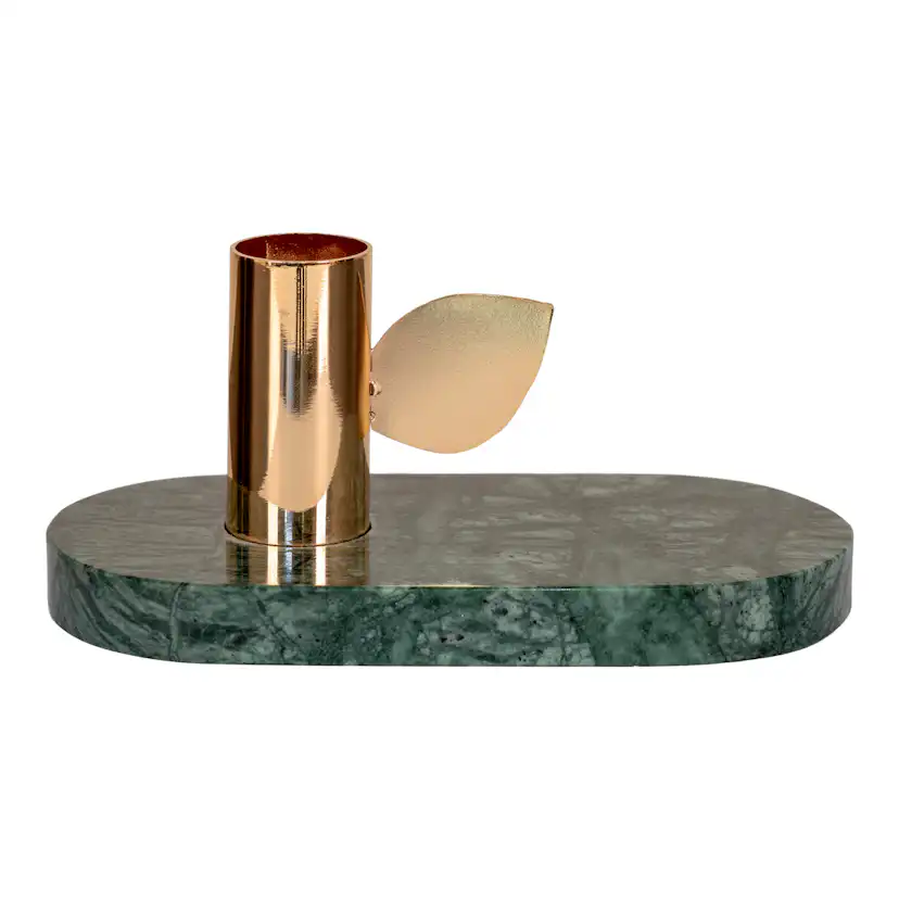 Ljusstake House Nordic Marble Leaf