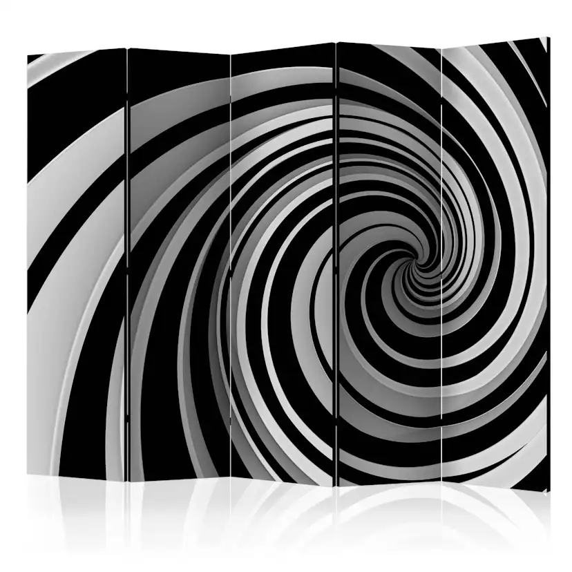 Rumsavdelare Arkiio Black and White Swirl II 225x172 cm